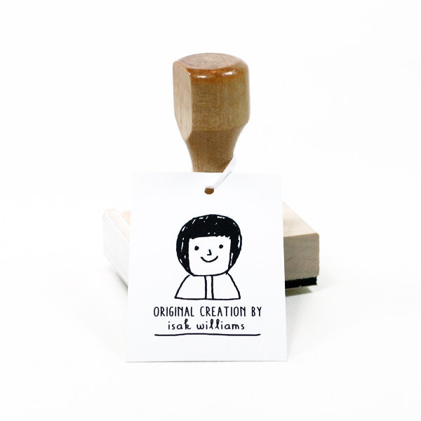Child Personalized Rubber Stamp - Custom Name - Custom Stamp