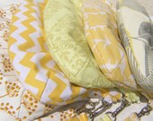 5 BRIDESMAID CLUTCHES, set of 5 janbag wristlets, handmade, wedding, bride, bridal, gift, yellow