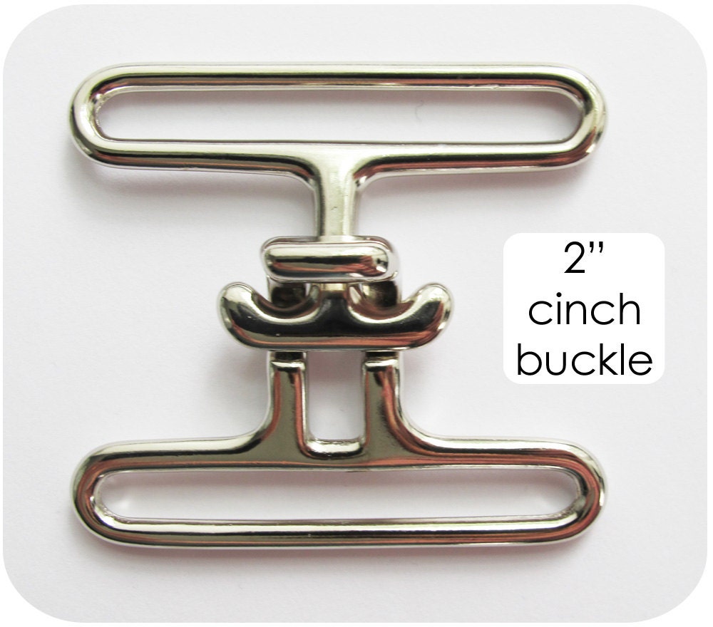 Cinch Buckle 2 Inch Opening Nickel