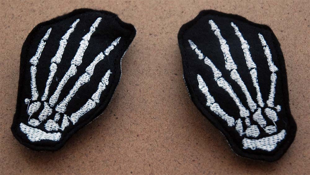 Skeleton Hand Hair Clips Barrettes Horror Cosplay