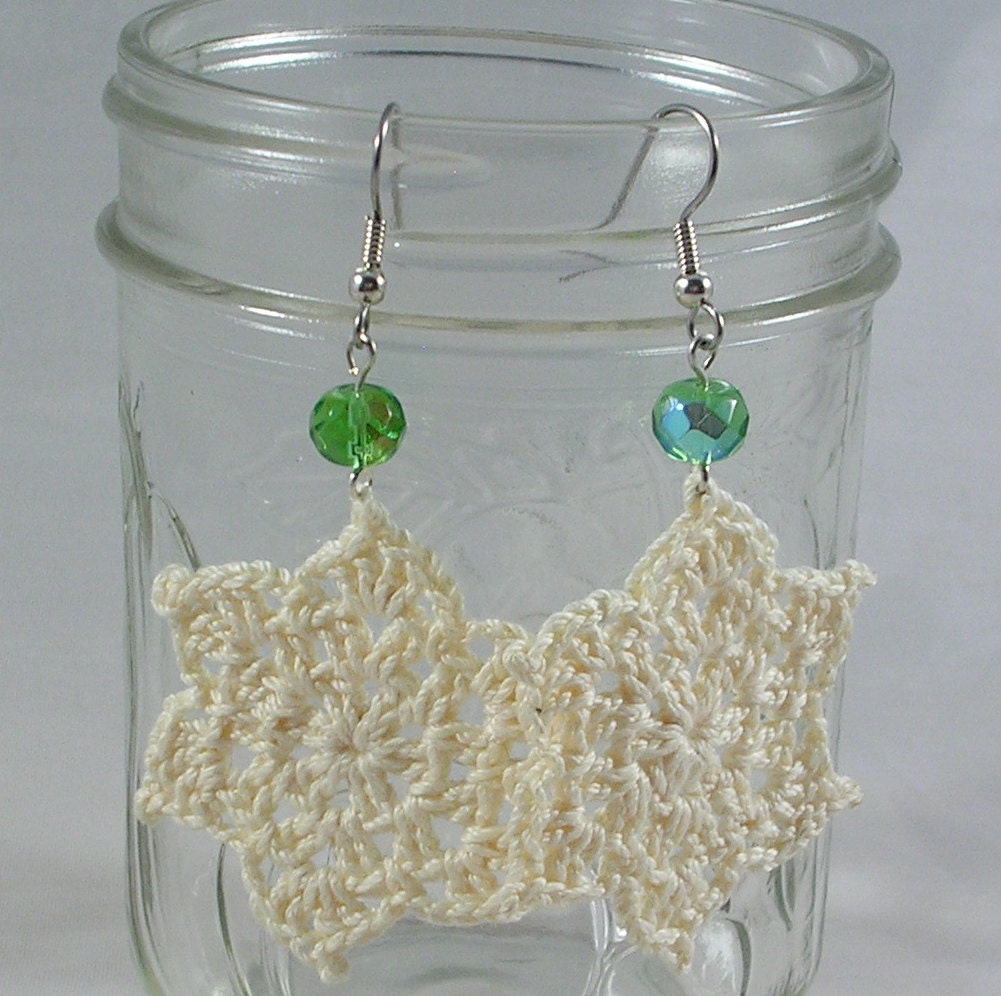 Ear Doilies in Ivory