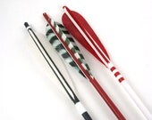 Trio of Arrows for Decorative Centerpiece or Wall Hanging Red Arrow White Arrow Black Arrow
