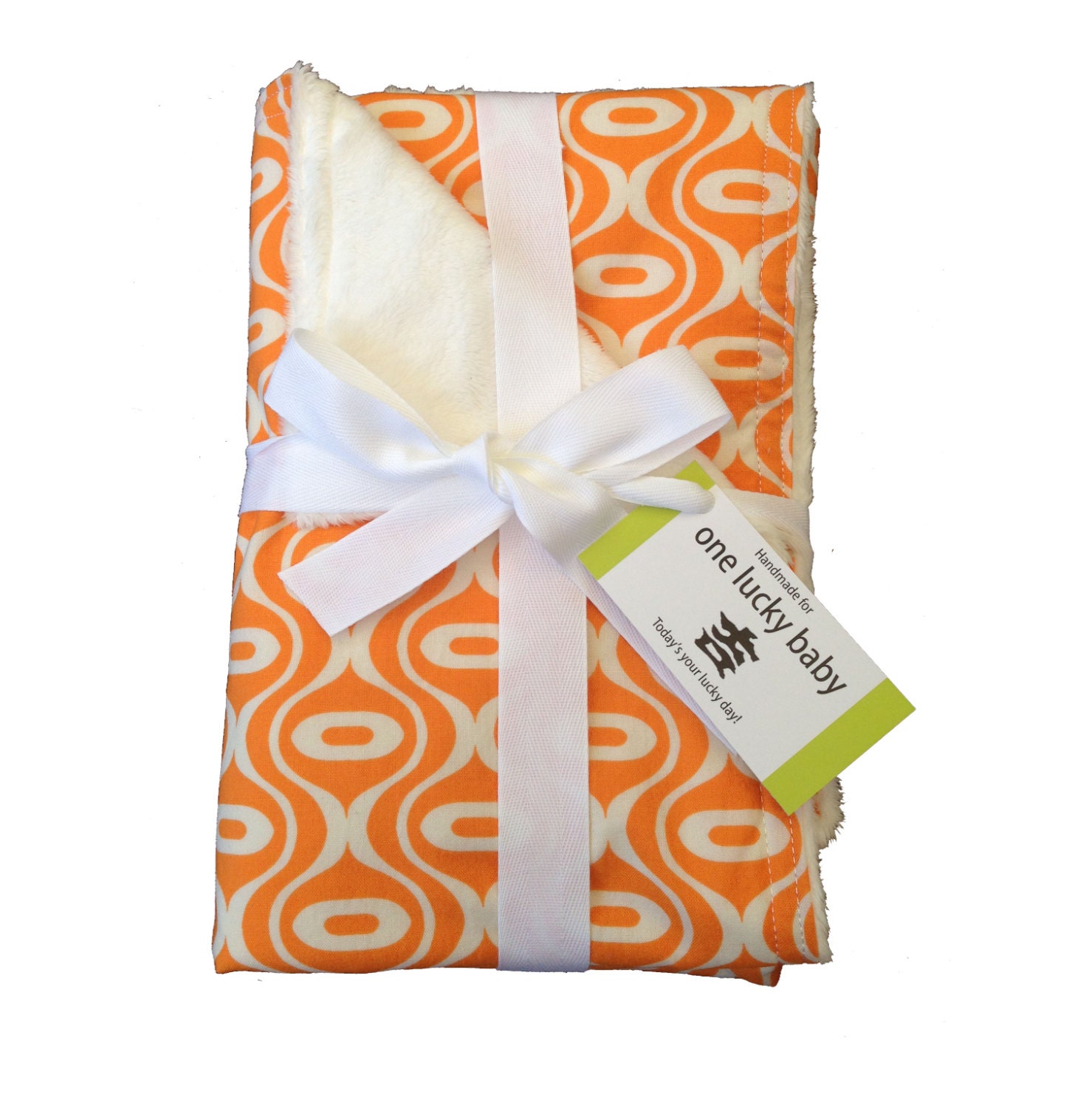 HIPSTER Tangerine Baby Blanket