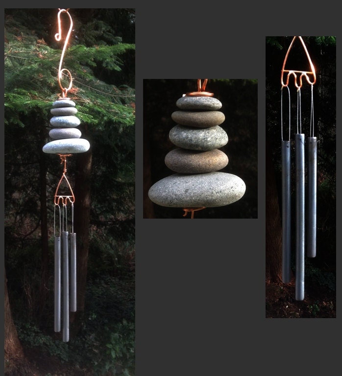 Wind Chime, Natural Beach Stone, Stones, Windchime, Windchimes, Wind Chimes