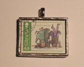 Postage Stamp Pendant - The Twits