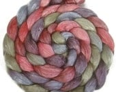 Handpainted Merino Tencel Wool Roving - 4 oz. GEMSTONE - Spinning Fiber