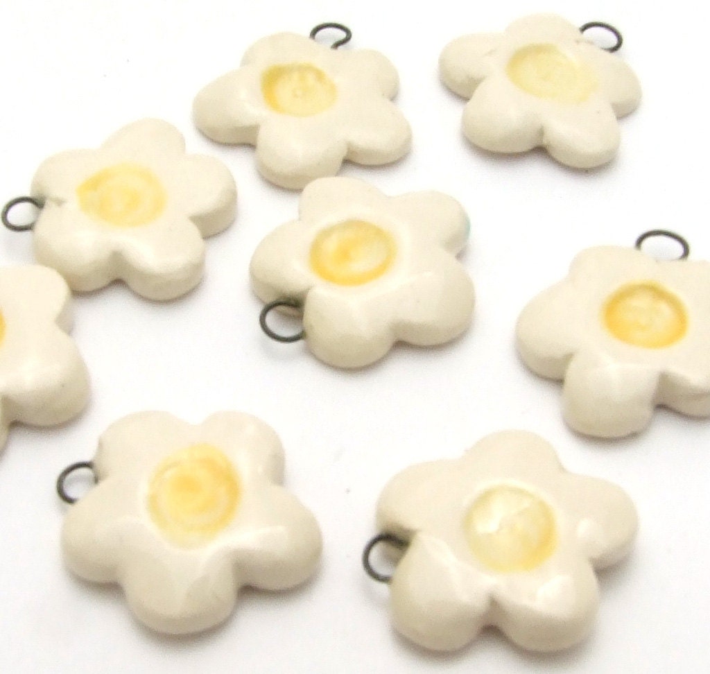 Flower Charm Ceramic Handmade
