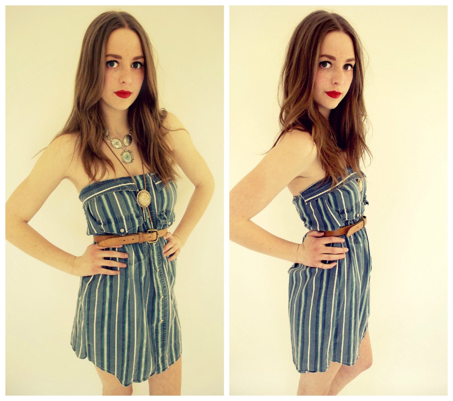 Reconstructed Western Tube Dress S/M