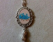 Handcrafted Art Pendant: Death by Peanuts