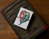 True Love Birds - Single note card
