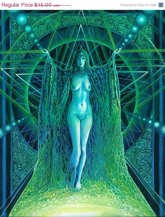 ON SALE Lilith Pagan Witch Goddess 8x10 Print