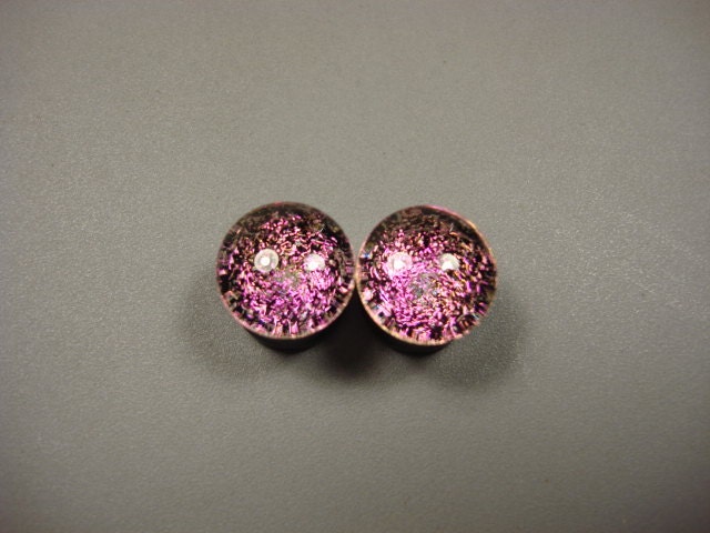 13mm Pink Galaxies on Black DF