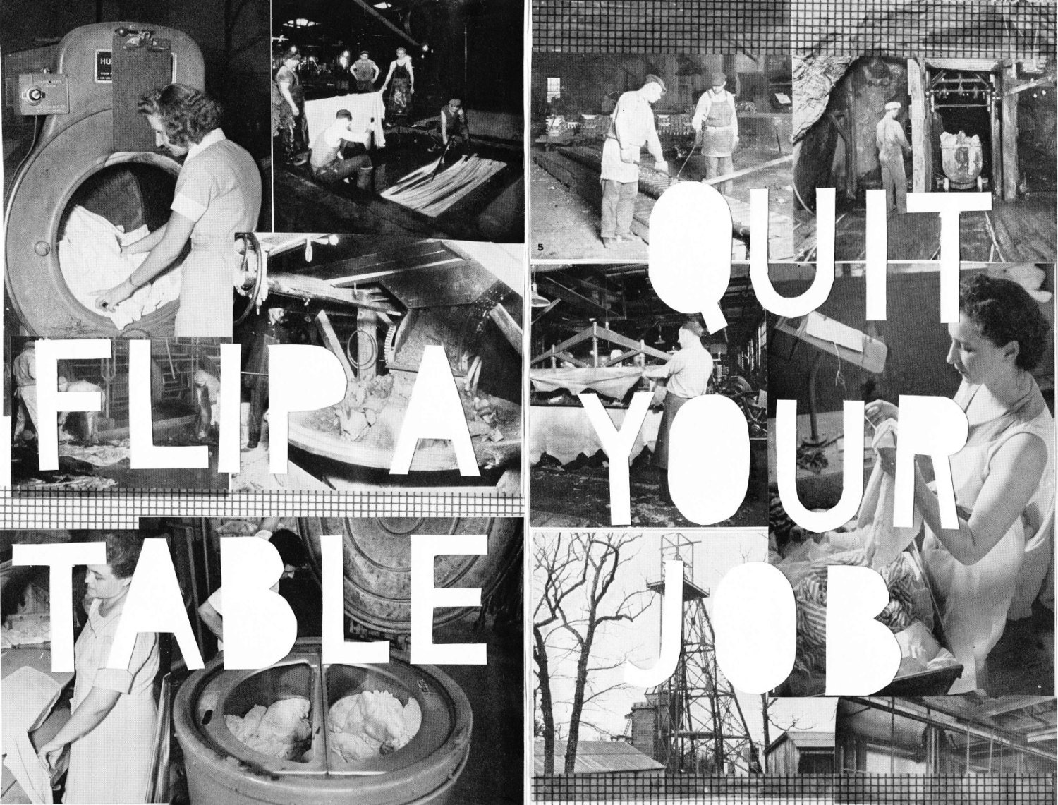 zine: quit your job / flip a table