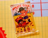 1970s TINY PINBALL GAME Vintage Cracker Jack Big Pirate Gold