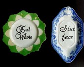 SALE Evil Whore and Slut Face plates