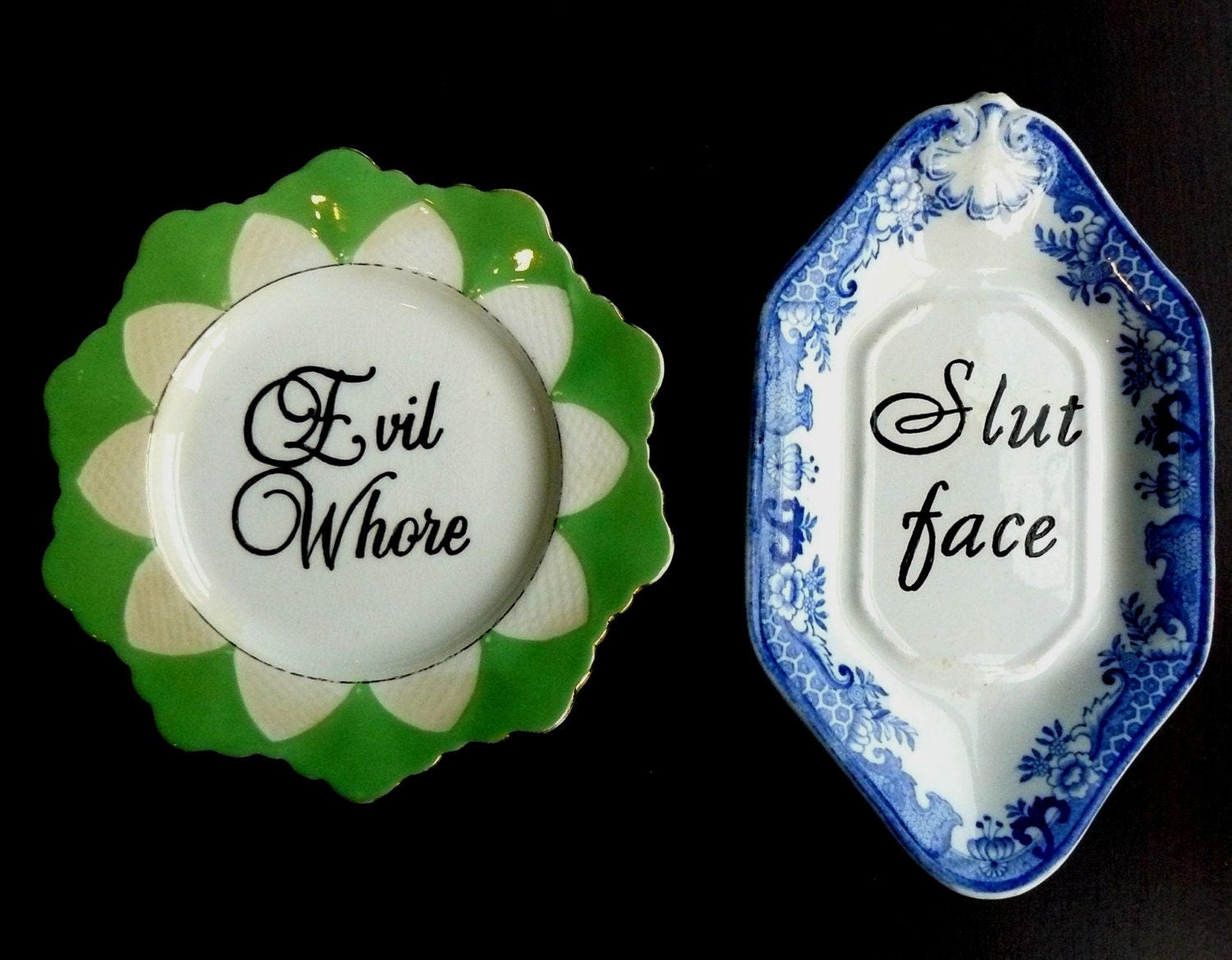 SALE Evil Whore and Slut Face plates