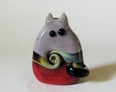 Cat Bead Handmade Lampwork by teribeads - Oran FatCat