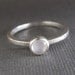 Birthstone Stacking Ring - Sterling Silver & 5mm stone - One Ring