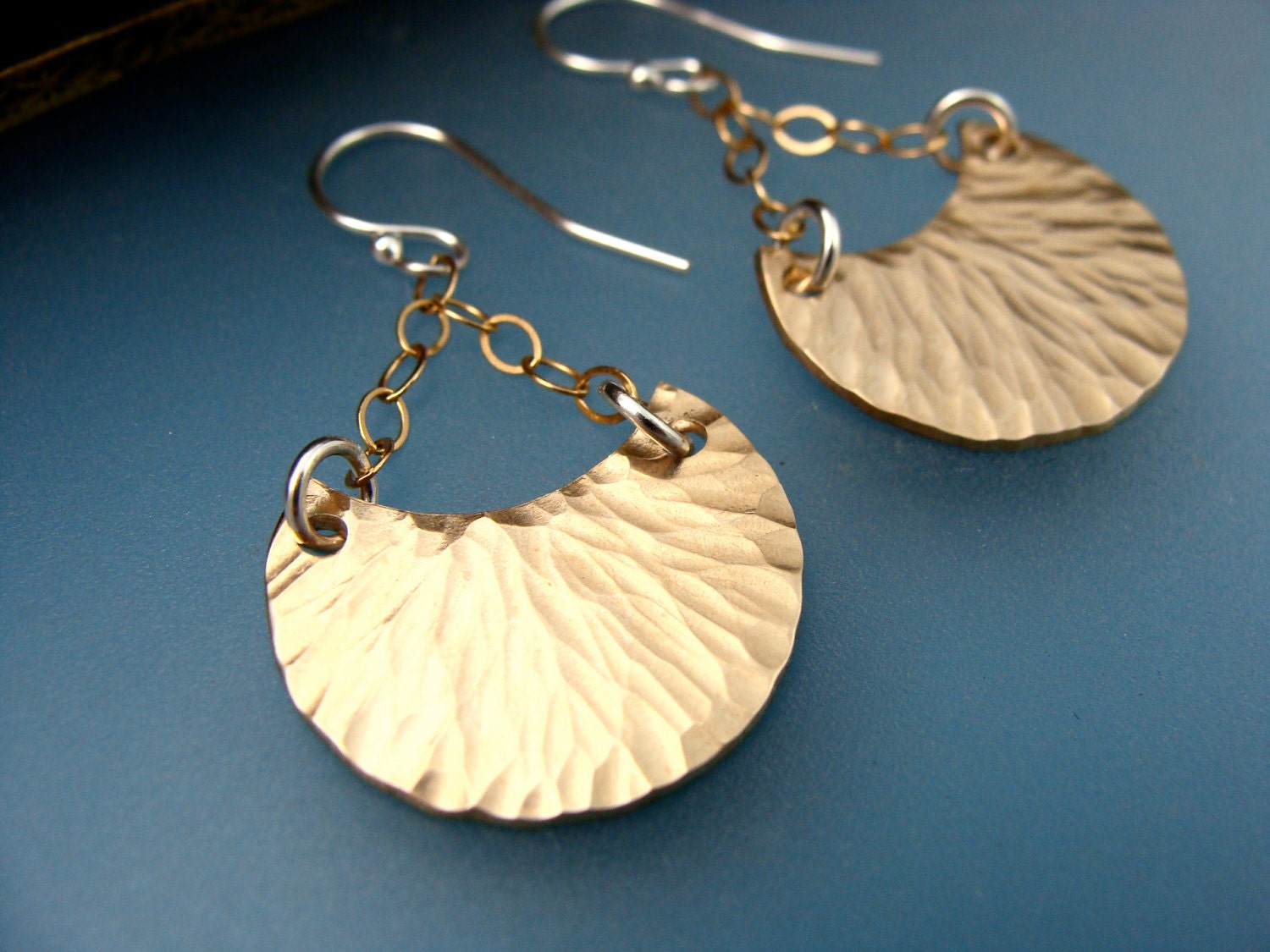 Freya ... 14k gold filled and sterling earrings
