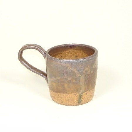 Brown and Gold  Handmade Pottery Mug