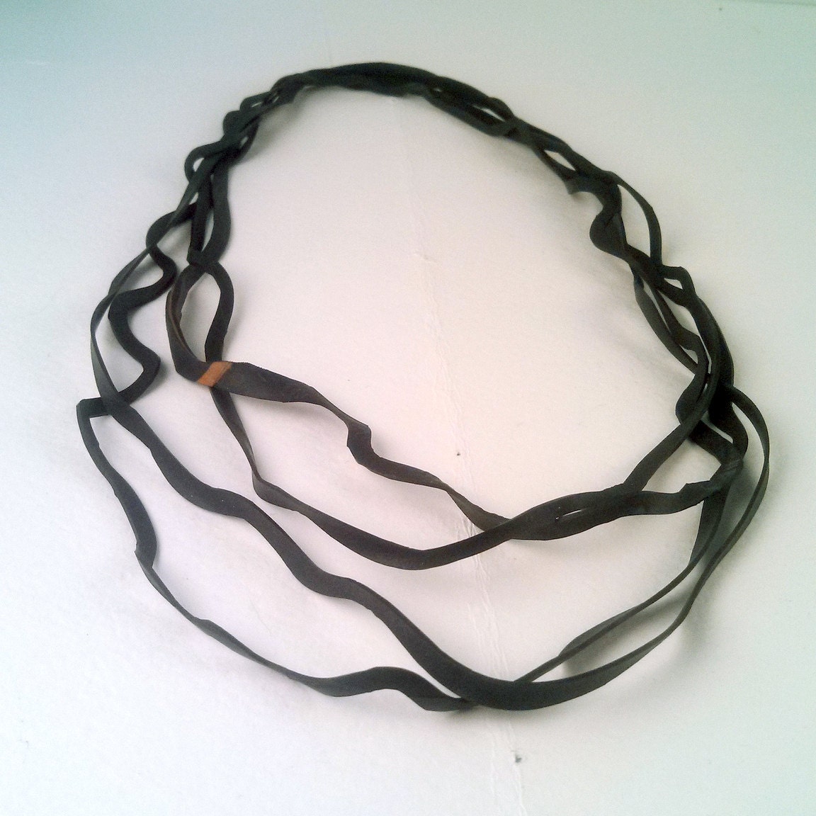 wiggly rubber necklace