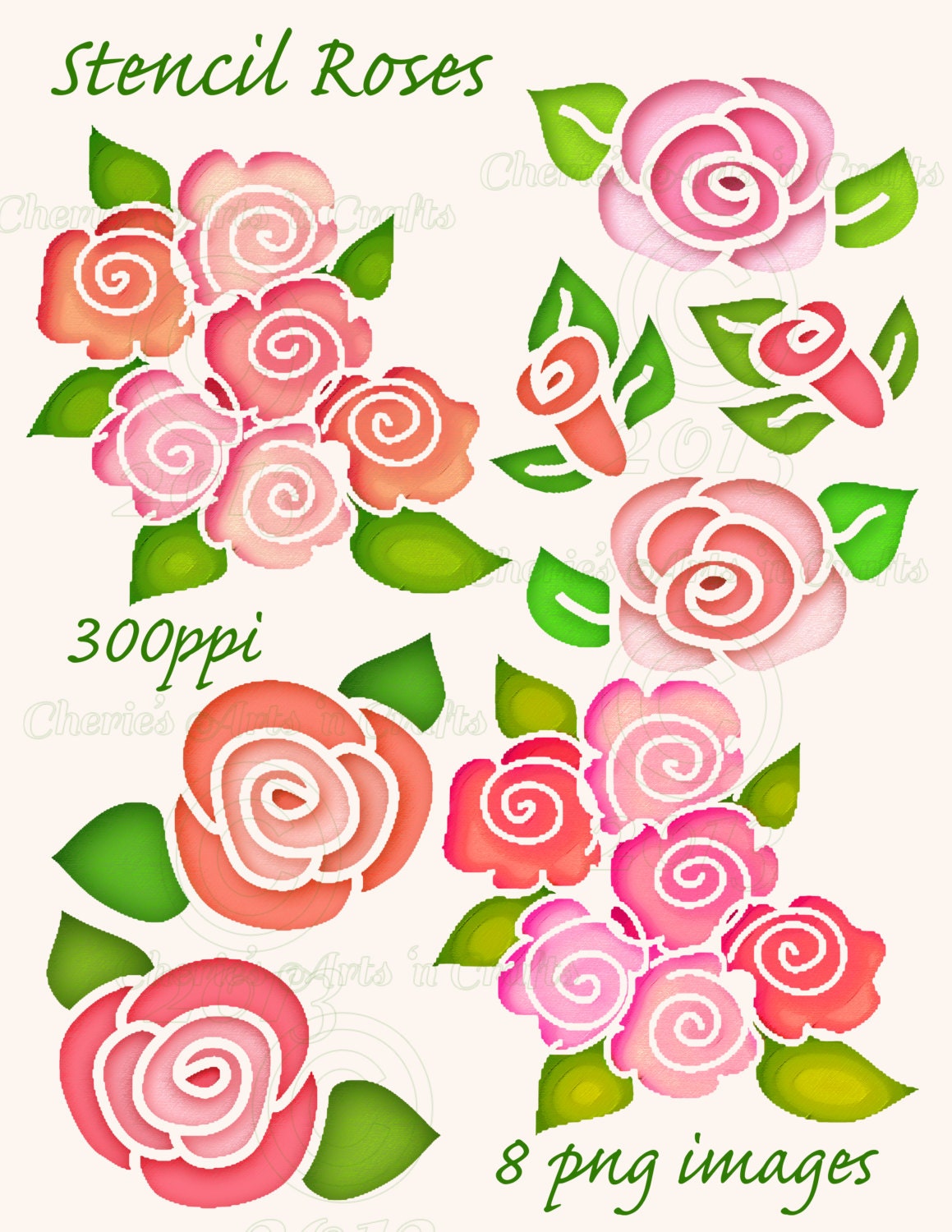 clipart rose stencil - photo #25