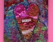 ORIGINAL Mixed Media Art TRUE LOVE