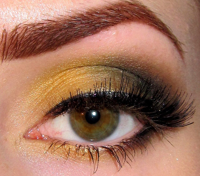 Get this look 4 pc set (18k, Bamboo, Moonstone, Noir) Eyeshadow Mineral makeup Eye shadow Eyeliner (5g)