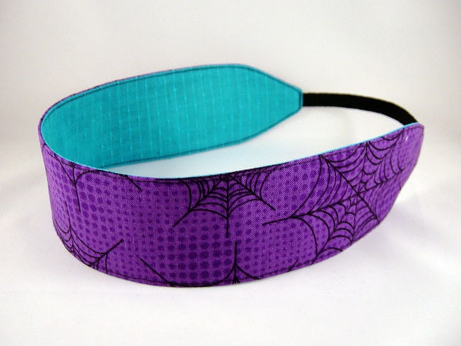 Reversible Headband - Spiderwebs over Water