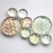 Pastel chevron glass marble magnets, refrigerator magnets, bubble magnets, fridge magnets, party favor magnets