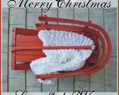 SALE Thick Nubbly SNoWFLaKE WHiTE Toddler Baby Blanket PHoTo PRoP  24 x 24" Throw DRaPes BEAuTIFuLly Knit to Order MeRRy CHRiSTMaS WRaP