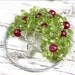 Apple Tree - Tree of Life Pendant with Peridot and Ruby Red Jade Gemstones Wire Wrapped Sterling Silver August Birthstone Teacher Gift
