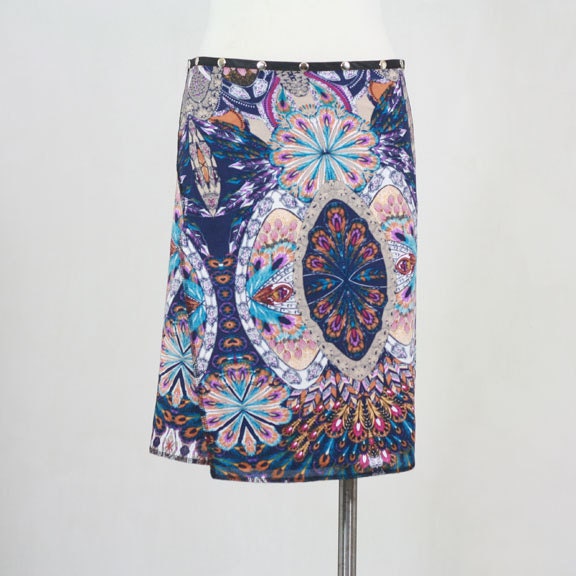Snap Around Skirt "Woven Jewel"
