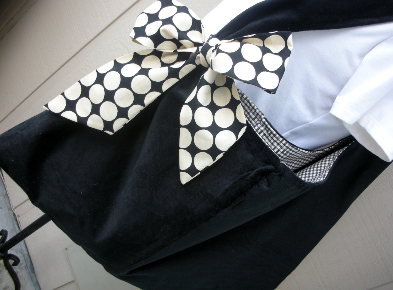 Black Bag - Hobo Bag - Handbag - Tote Bag  - Market Bag - Canvas Bag - School Bag - Library Bag - Handmade Tote Bag