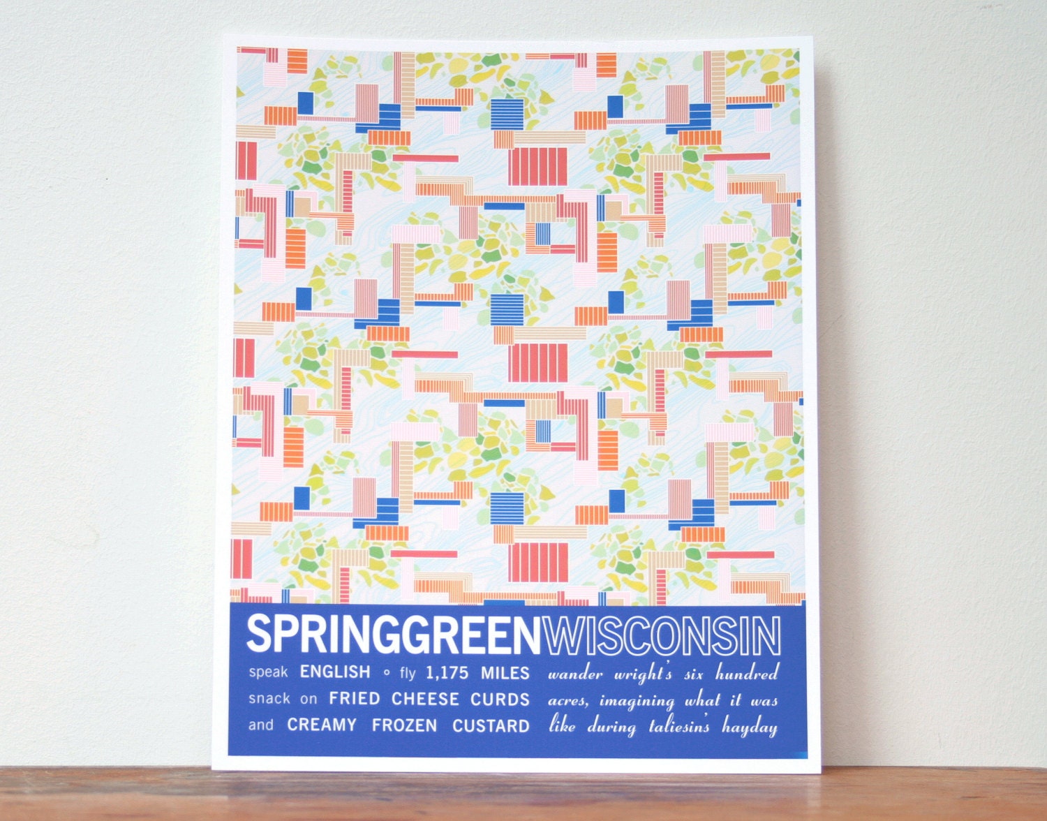 Spring Green Wisconsin Travel Poster
