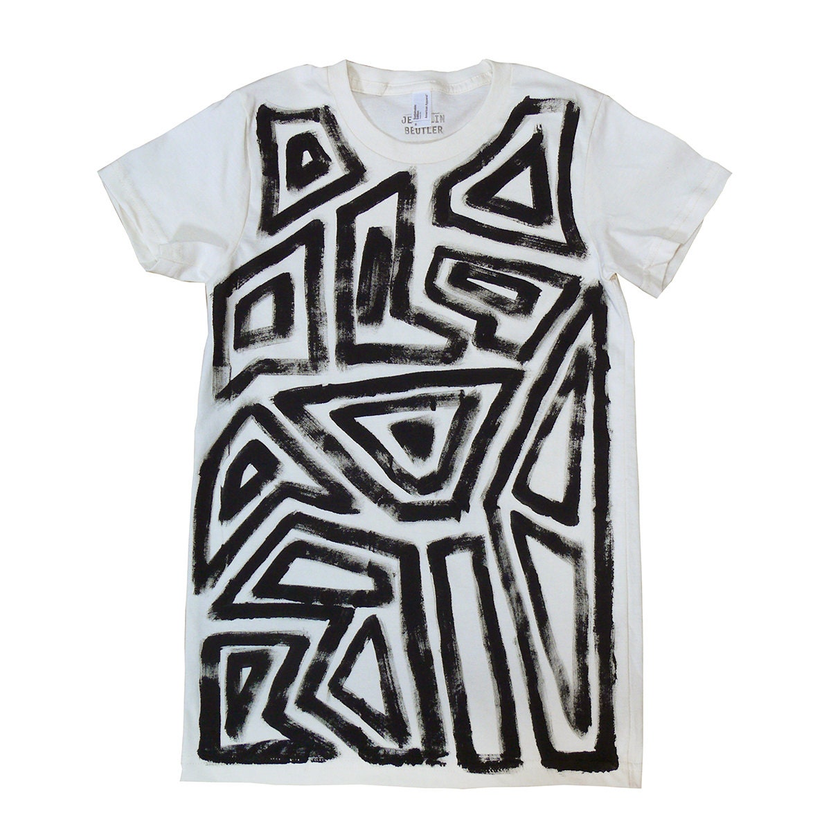 Hand Painted Primal Organic Tee for Men and Women