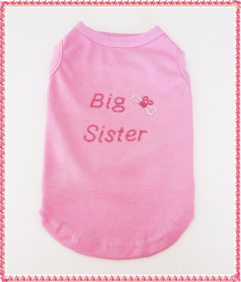 Big Sister Dog Clothes Dog Shirt for that Expectant Mom in Your Life Dog Clothes