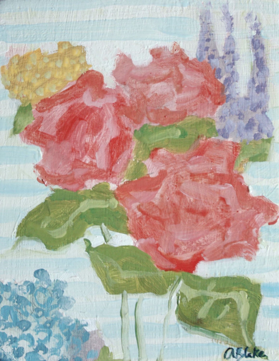 floral no. 11 - original oil painting