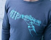 One man band on Charcoal long sleeve thermal