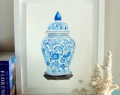 GINGER JAR NO 4 - the Original Gouache/Acrylic Painting (framed)