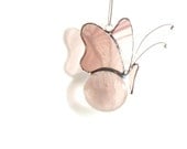 Light Purple Butterfly Suncatcher Mobile Stained Glass