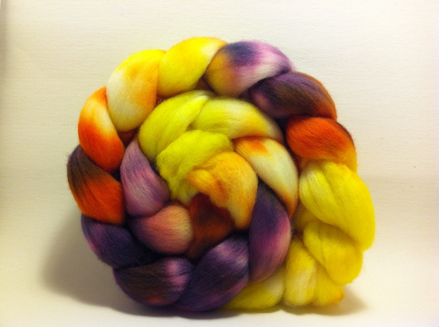 In the Fall - Superwash Merino top roving fiber for spinning