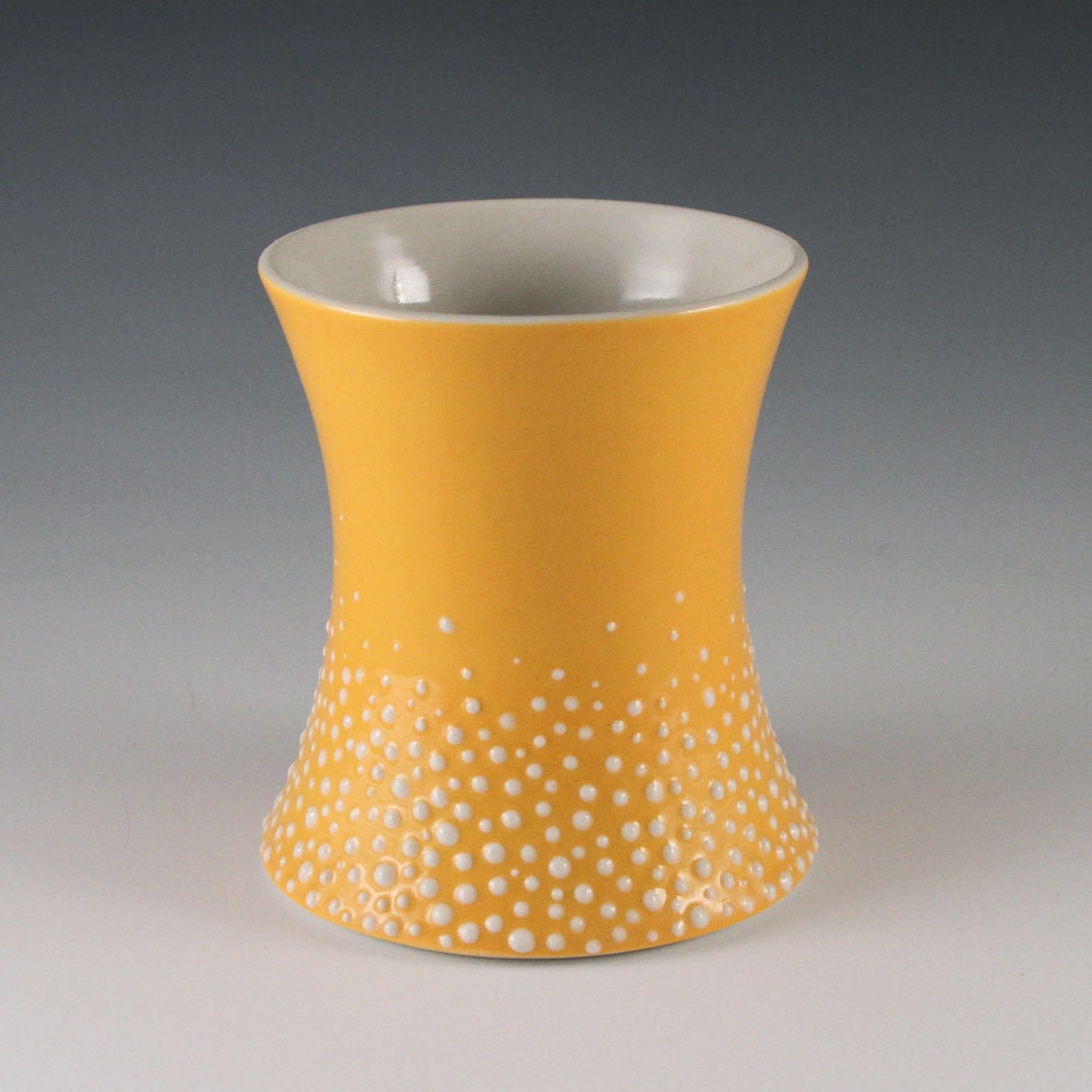 Cup Orange - Porcelain Pebble Cup in Orange