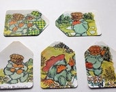 Set of 5 gift tags - The Wombles