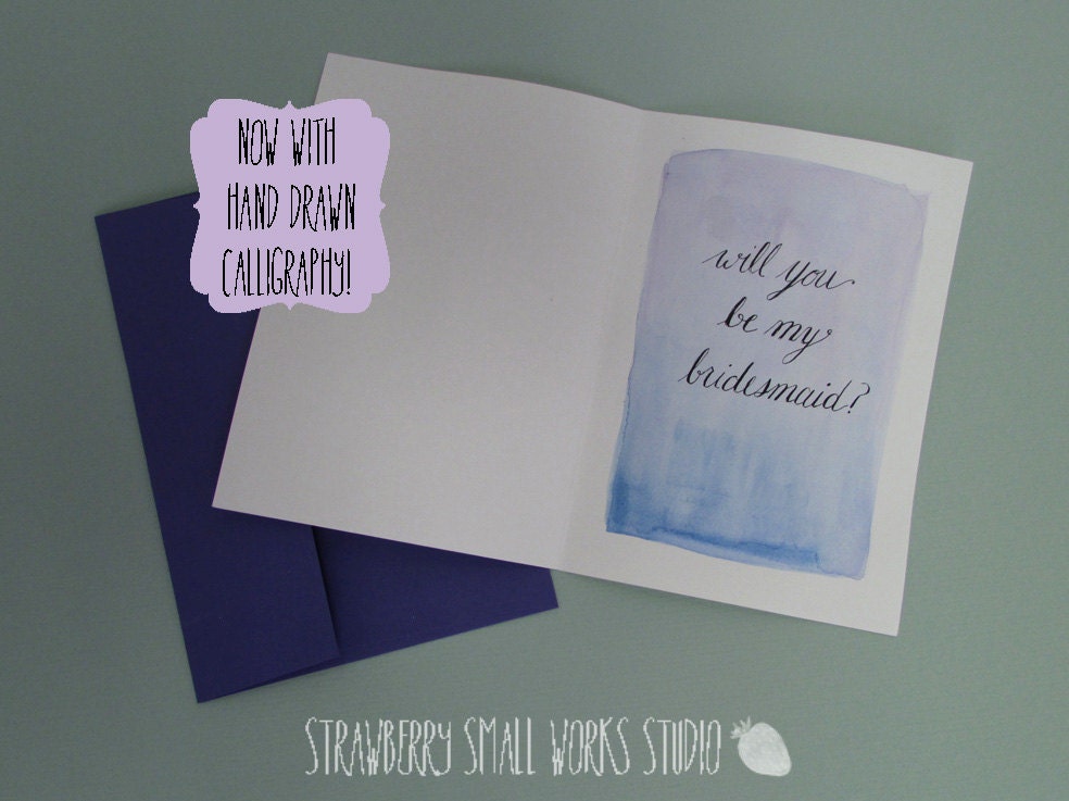 Bride's must have 20 Card Collection Bonus Pack Painted Custom Cards for Bridesmaid, Groomsmen, Special Thank Yous-