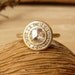 Rose Cut Moissanite and Channel Set Diamond Halo Ring