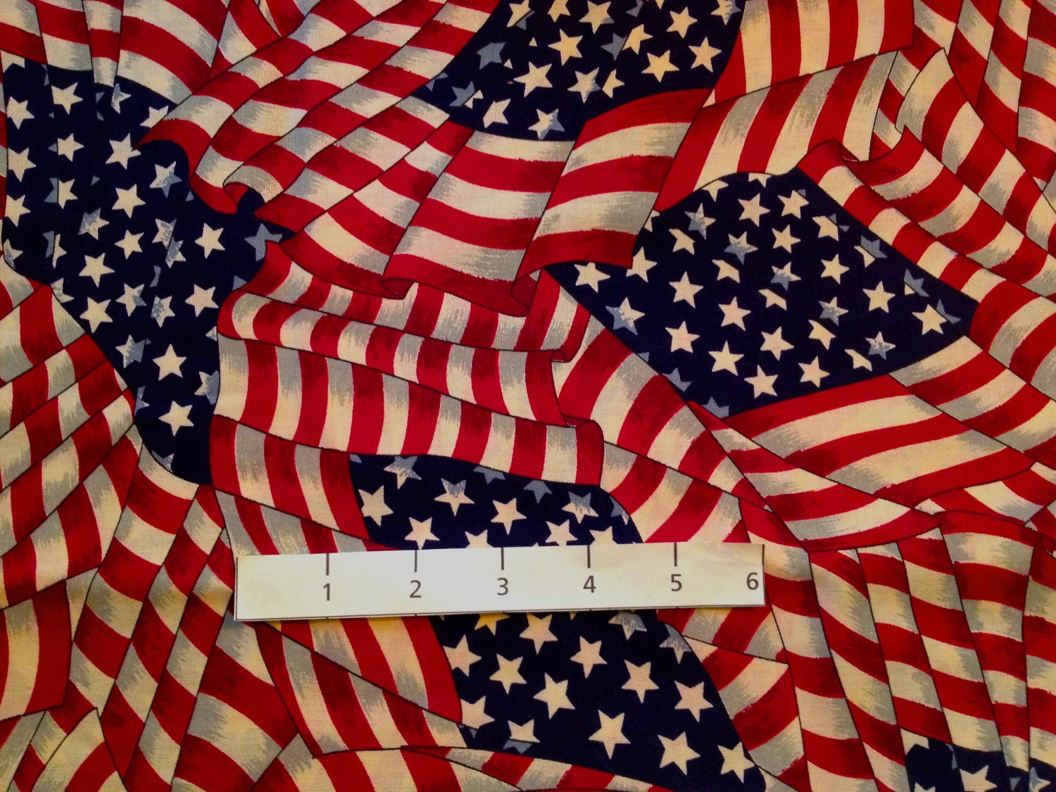 AMERICAN FLAG Quilt Fabric - Retired Stars & Stripes - VIP Cranston