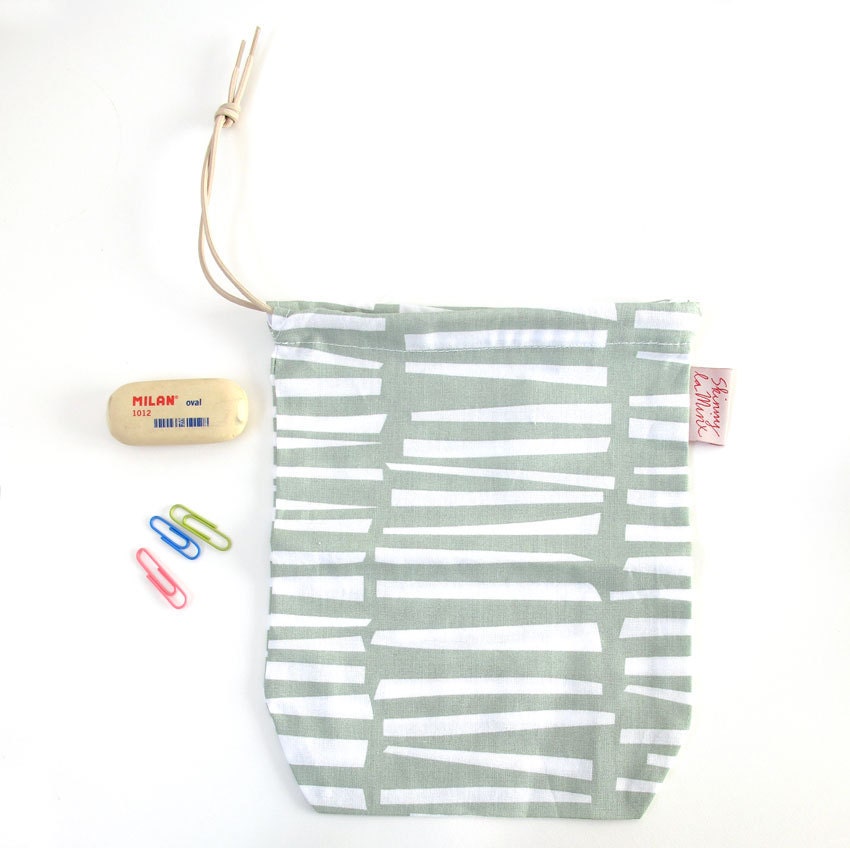 Little cotton bag - Woodpile in Spruce