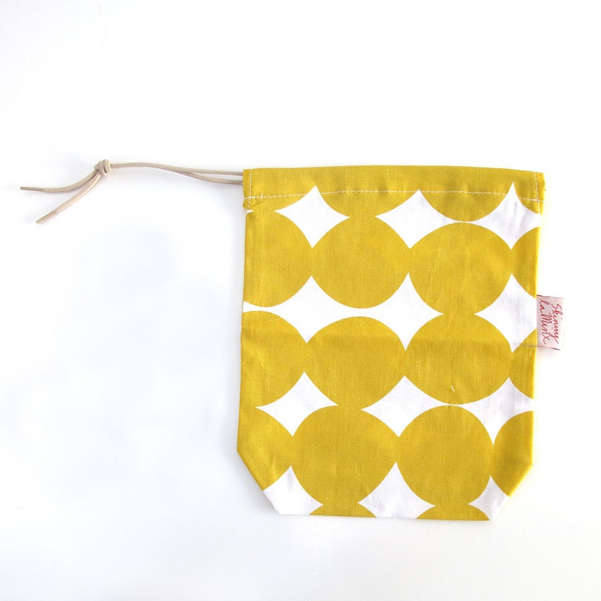 Little cotton bag - Pebble in Pollen