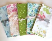 Vintage Mix Cloth Napkins, Set of 4